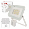 LED reflektor SIMPO 30 W s PIR senzorom, biely, neutrálna biela