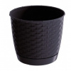 Prosperplast DRLO250 Kvetináč Ratolla Round 25cm Antracit S433