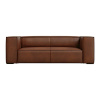 Koňakovohnedá kožená pohovka 212 cm Madame - Windsor & Co Sofas