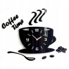 Hodiny - Nástenné hodiny do kuchyne 3D Coffee Time šálky (Hodiny - Nástenné hodiny do kuchyne 3D Coffee Time šálky)