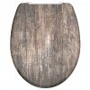 SCHÜTTE WC sedadlo s pomalým zatváraním OLD WOOD potlač duroplast - Viacfarebný - 50332-5495