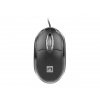 Natec optická myš VIREO 2/1000 DPI/Kancelárska/Optická/1 000 DPI/Drôtová USB/Čierna, NMY-1983