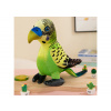 LEAN TOYS Plyšová hračka papagáj zelený 20 cm