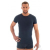 Pánské tričko Merino SS11030 BRUBECK šampaň (ecru) M