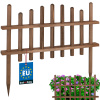Záhradný plot z dreva wenge 60 cm