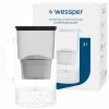 Sklenená filtračná kanvica Wessper D2 BOROSILICATE 3l čierna + filter