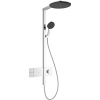 HANSGROHE Raindance Alive S Showerpipe EcoSmart nástenný sprchový systém s termostatom ShowerSelect Comfort, horná sprcha 1jet priemer 300 mm, ručná sprcha 3jet, chróm, 24583000