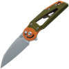 Fox Knives Metamorphosis M390 Satin Aluminium Green Orange