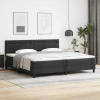 zahrada-XL Rám postele s matracom Čierna 200 x 200 cm Umelá koža 3339064