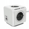 CubeNest Powercube Extended USB PD 20W, USB, USB-C, 4x zásuvka, 1,5m PC420GY sivý/biely