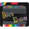 Farebné ceruzky, sada, trojhranné, v plechovej krabičke, FABER-CASTELL 