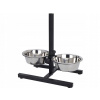 Sada dvoch kovových misiek Dogs Collection strieborná 1,8 l