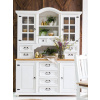 Masívny kredenc WHITE HOME Slim VIT101 Barevné provedení: Bílá patina K03 - bezbarvý vosk K09