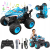 RC AUTO NA DIAĽKOVÉ OVLÁDANIE PRE DETI 2.4GHZ MONSTER TRUCK LED 360° MODRÉ