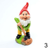 Trpaslík polyresin 11x10x25cm zelené tričko 208896ZE - Dekorácia