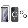 3PACK - 3D Ochranné sklo + Crystal Air kryt s MagSafe + ochranné sklíčko kamery pre iPhone 15 Plus