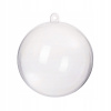 VIANOČNÁ GUĽA LOPTIČKY AKRYLOVÉ PRIEHĽADNÉ PLASTOVÉ SPOJOVANÉ VIANOČNÉ OZDOBY DEKORATÍVNE LOPTIČKY 11 cm