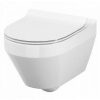 Cersanit Crea Set B216 WC závesné 35,5x52 cm+sedátko Slim,SC,Easy-off,Duroplast Biela S701-403