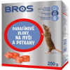 BROS Rodenticid parafínové bloky na myši a potkany, 250 g