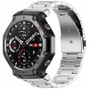 Pásik STAL 22 mm pre Amazfit GTR 2 2e 3 3 Pro T-Rex T-Rex Pro strieborný set