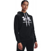 UNDER ARMOUR Dámska mikina Rival Fleece Logo - čierna (1356318-001) Veľkosť: M/Regular