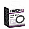 Black Velvet silikónový krúžok na penis (čierny) - 5 cm