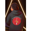GG-God.sk Mikina Kingslayer Dámska Farba: Modrá (Petrol), Veľkosť: XXL, Grafika: Vzadu (Back)