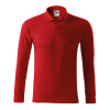 MALFINI Polokošile Pique Polo LS 221, dlouhý rukáv, pánská MAL-2210717 2XL Červená