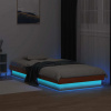 zahrada-XL LED posteľný rám voskovohnedý 75x190 cm masívna borovica 844419