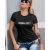 Dámske tričko MISS CITY ČIERNE XS Čierna