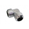 Alphacool Eiszapfen 16mm HardTube Compression Fitting Adapter 90-Degree - Chrome 17445