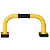 Flexibilný protinárazový ochranný oblúk typ R 7.3, dovnútra, 750 x 390 mm, žlto-čierny