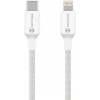 Tactical Stitch Thread Cable USB-C/Lightning kábel, 2m, biely 57983126589