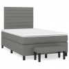 Box spring postel s matrací tmavě šedá 120x190 cm textil Šedá 3270363
