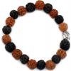Rudraksha Mala Buddha Náramok - Mix