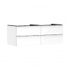 Hansgrohe Xelu Q - Umývadlová skrinka, 50x136x55 cm, 4 zásuvky, lesklá biela/chróm 54086000