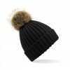 Zimná čiapka faux kožušina Chunky Beanie Orange Rust (TEPLÁ ZIMNÁ ČIAPKA S BUMPONOM - DÁMSKA PÁNSKA)