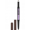 Maybelline Express Brow Satin Duo ceruzka a púder na obočie 2v1 Dark Brown 0,71 g