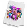 CUKROVÝ VÝTLAČOK OBLÁTOK POSTAVA CUKROVÁ HMOTA A4 – PIXELY HRÁ HRÁČI KOCKY