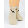 NOVITI SB044-B-02 Chlapčenské 3D ponožky doggy beige 6-12m