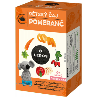 LEROS Detský čaj Pomaranč 20x2,0g