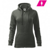 MALFINI TRENDY ZIPPER 411 Mikina dámska 4116713 S 67 tmavá bridlica