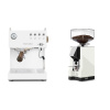 Ascaso Steel UNO PID, White&Wood + Eureka Mignon Silenzio 55, CR white