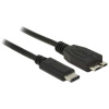 Delock USB kábel USB 3.2 Gen1 (USB 3.0 / USB 3.1 Gen1) USB-C ® zástrčka, USB Micro-B 3.0 zástrčka 0.50 m čierna 83676; 83676