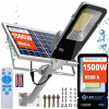Pouličné LED svietidlo 1500 W 150000 lm na solárne napájanie (VEĽKÁ SOLARNÁ LED ULIČNÁ ZÁHRADNÁ LAMPA DIAĽKOVÉ OVLÁDANIE, nastaviteľný, pevný panel)
