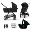 Kinderkraft 3in1 NEWLY classic black + MINK PRO 2023