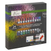 Akrylové barvy 24 ks x 12 ml, paleta, 2 štětce, malířská deska, malířská špachtle