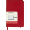 Moleskine A6 denný 2025 červený