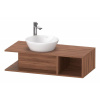 DURAVIT D-Neo závesná skrinka pod umývadlo na dosku Compact, 1 otvorená priehrada vpravo, 1000 x 480 x 260 mm, orech prírodný, DE491907979