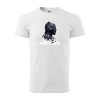 Sablio Tričko s potlačou BLACK PANTHER - bílé 2XL